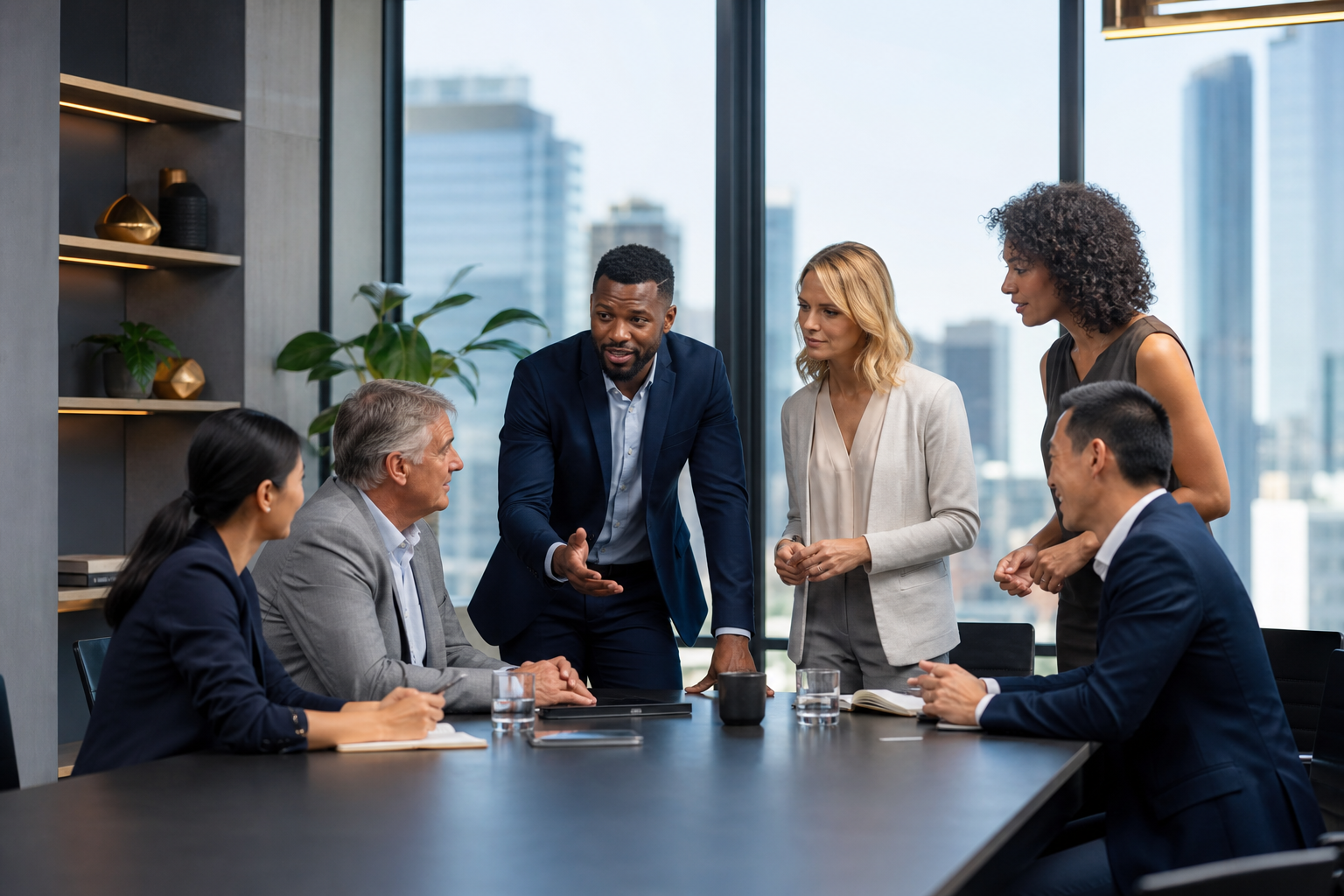 Confident Professional Businesswoman in Modern Office Confident Professional Businesswoman in Modern Office